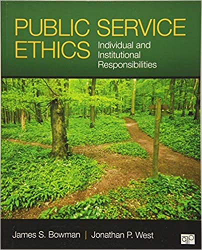 Public Service Ethics: Individual and Institutional Responsibilities - Orginal Pdf
